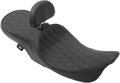 Drag Specialties Leather Low Profile Seat for 1997-2007 Harley Touring FLHX