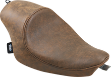 Drag Specialties Brown Leather 3/4 Solo Seat 2004-2022 Harley Sportster XLL XLC