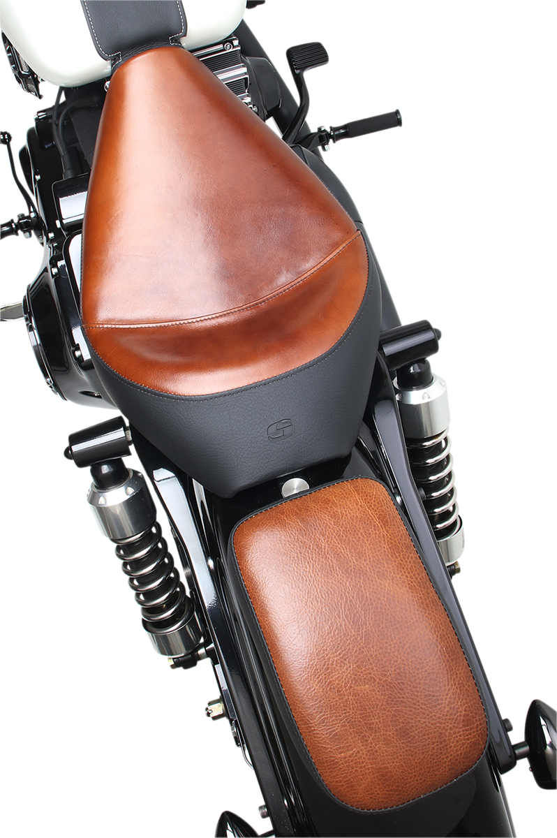 Saddlemen Lariat Brown 6" Detachable Rear Pillion Pad for Harley Davidson