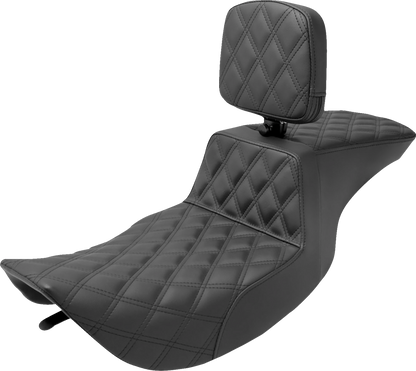 Saddlemen Step-Up Gel Seat & Backrest 1997-2007 Harley Road King Street Glide