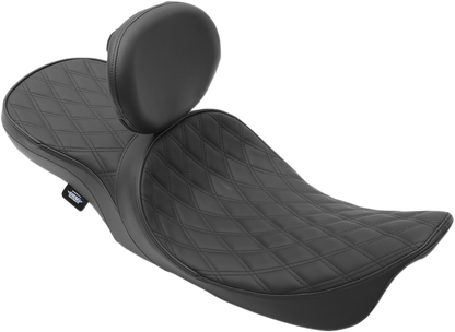 Drag Specialties Leather Low Profile Seat for 1997-2007 Harley Touring FLHX