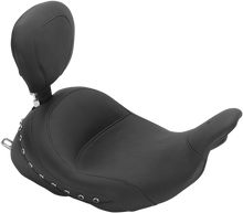 Mustang Studded Lowdown Solo Seat & Backrest for 2009-2023 Harley Touring FLHX
