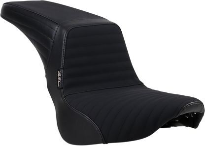 Le Pera Kickflip Gripp Tape 2-Up Motorcycle Seat for 2018-2025 Harley Softail