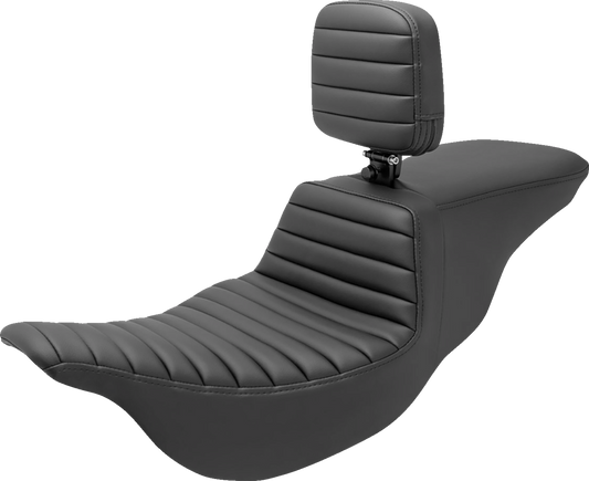 Saddlemen Tour Step Up Tuck n Roll Seat & Backrest fits 2008-2024 Harley Touring