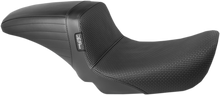 Le Pera Black Vinyl Basketweave Kickflip Seat 2006-2017 Harley DYNA FXDL FXDB