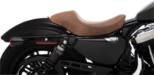 Drag Specialties Brown Leather 3/4 Solo Seat 2004-2022 Harley Sportster XLL XLC