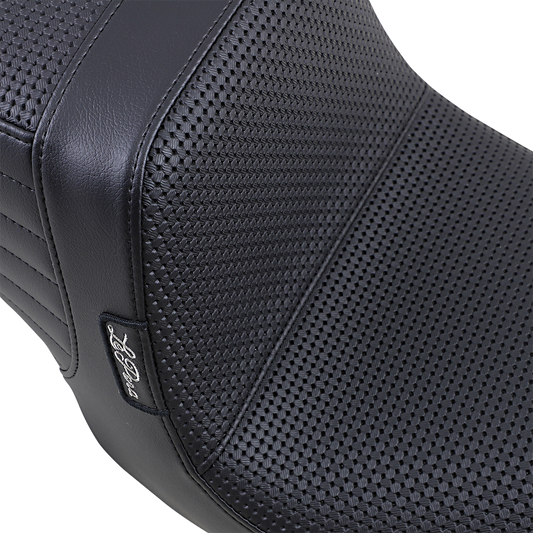 Le Pera Tailwhip Basketweave Seat 1999-2003 Harley Dyna Super Glide Low Rider