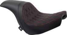 Drag Specialties Predator Red Diamond Seat 2018-2026 Harley Softail Low Rider