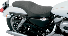 Drag Specialties Black Flame Stitch Predator Seat 2004-2022 Harley Sportster XL