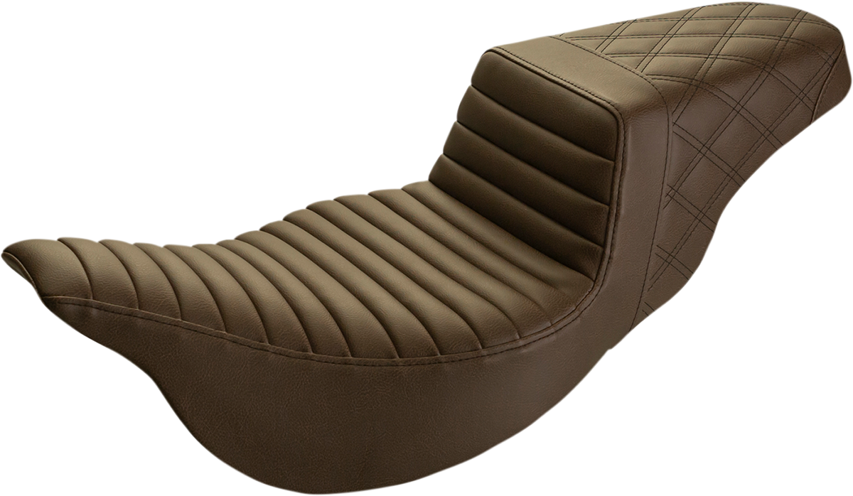 Saddlemen Step-Up Extended Reach 2-Up Brown Seat 2008-2024 Harley Touring FLHX