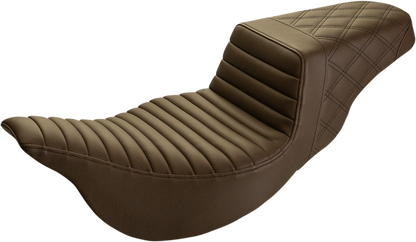 Saddlemen Step-Up Extended Reach 2-Up Brown Seat 2008-2024 Harley Touring FLHX