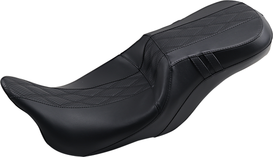Le Pera Outcast GT Diamond Stitch Seat fits 2008-2024 Harley Touring LK-997GT2