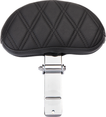 Drag Specialties EZ Glide II Diamond Stitch Small Backrest for Harley Davidson