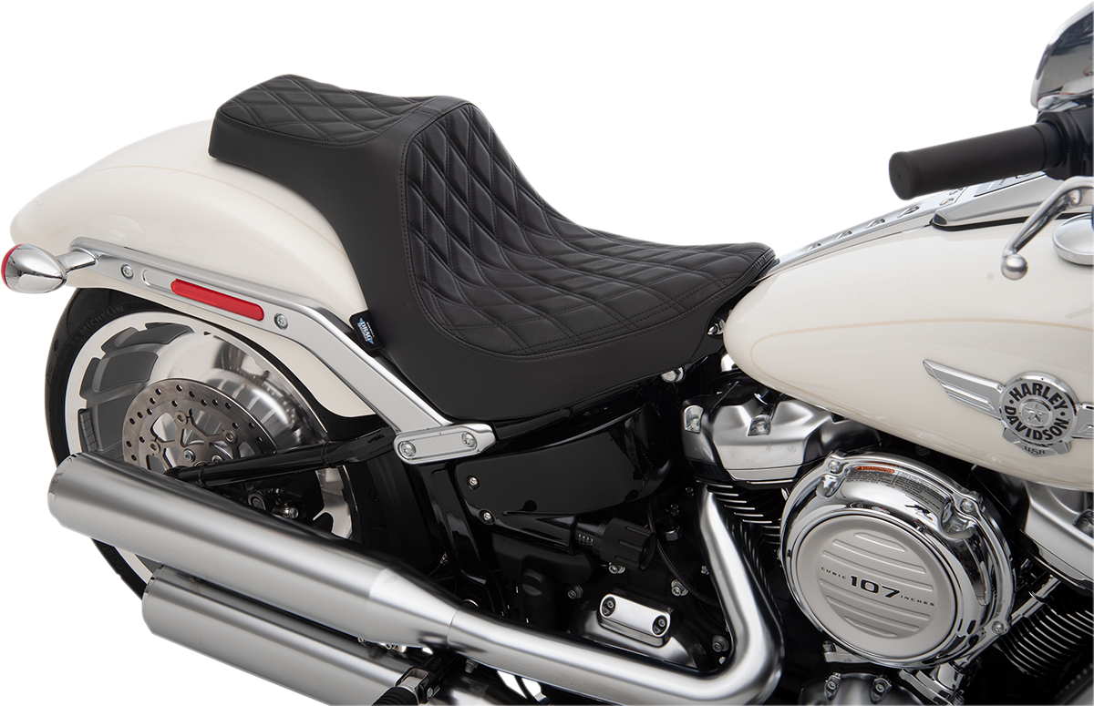 Drag Specialties Predator III Seat fits 2018-23 Harley Softail Fat Boy 114 FLFBS