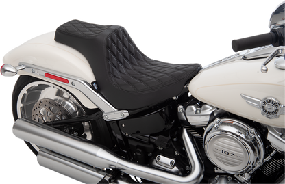 Drag Specialties Predator III Seat fits 2018-23 Harley Softail Fat Boy 114 FLFBS