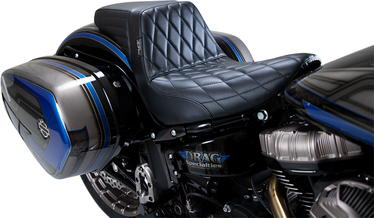 Le Pera Kickflip Diamond Stitch Seat 2018-25 Harley Softail FXLR  Low Rider FLSB