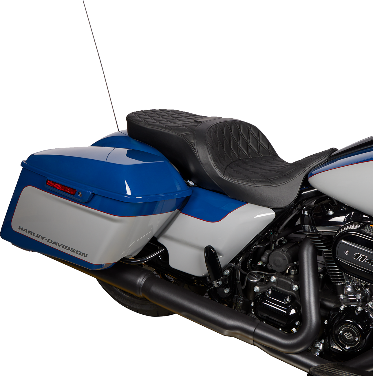 Drag Specialties Freedom Diamond Seat fits 2009-2024 Harley Touring FLHX FLHR