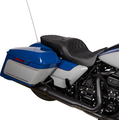 Drag Specialties Freedom Diamond Seat fits 2009-2024 Harley Touring FLHX FLHR