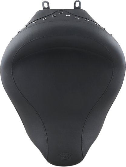 Mustang Studded Super Wide Solo Seat 2008-2024 Harley Davidson Touring 76069