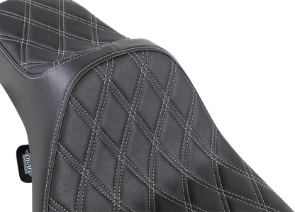Drag Specialties Predator III Extended Diamond Seat fits 1997-07 Harley Touring