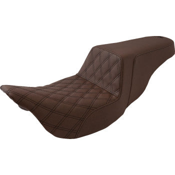 Saddlemen Step-Up Brown Gelcore Seat for 2008-2024 Harley Touring FLTRU FLHXXX