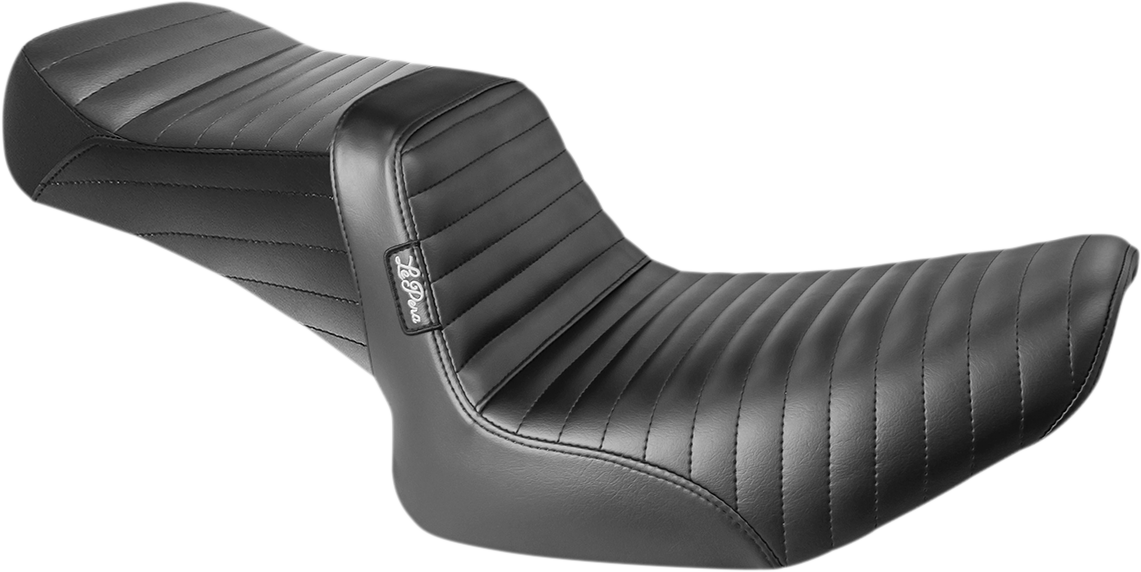 Le Pera Tailwhip Pleated Black 2-Up Seat 1982-1994 Harley FXRC FXRS FXR FXRDG