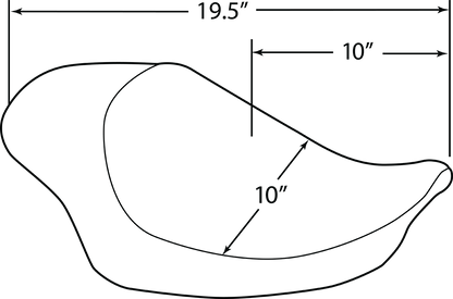 Drag Specialties Black Solo Seat 2004-2022 Harley Davidson Sportster XLN XLL