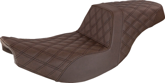 Saddlemen Brown Step Up Lattice Seat fits 2014-2022 Indian Chieftain Roadmaster