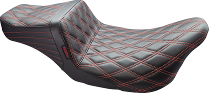 Le Pera Tailwhip Red Diamond Seat fits 2008-2024 Harley Touring LK-587DD-RED