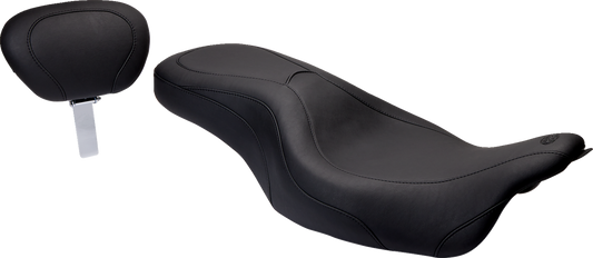 Mustang Wide Tripper Seat & Backrest for 2008-2024 Harley Davidson Touring 79603
