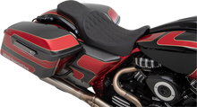 Drag Specialties Predator Solar Leather Diamond Seat fits 2008-25 Harley Touring