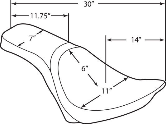 Drag Specialties Predator Seat 1984-99 Harley Davidson Softail Heritage Springer
