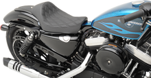 Drag Specialties Black Diamond Stitch Cafe Solo Seat 2010-2022 Harley Sportster