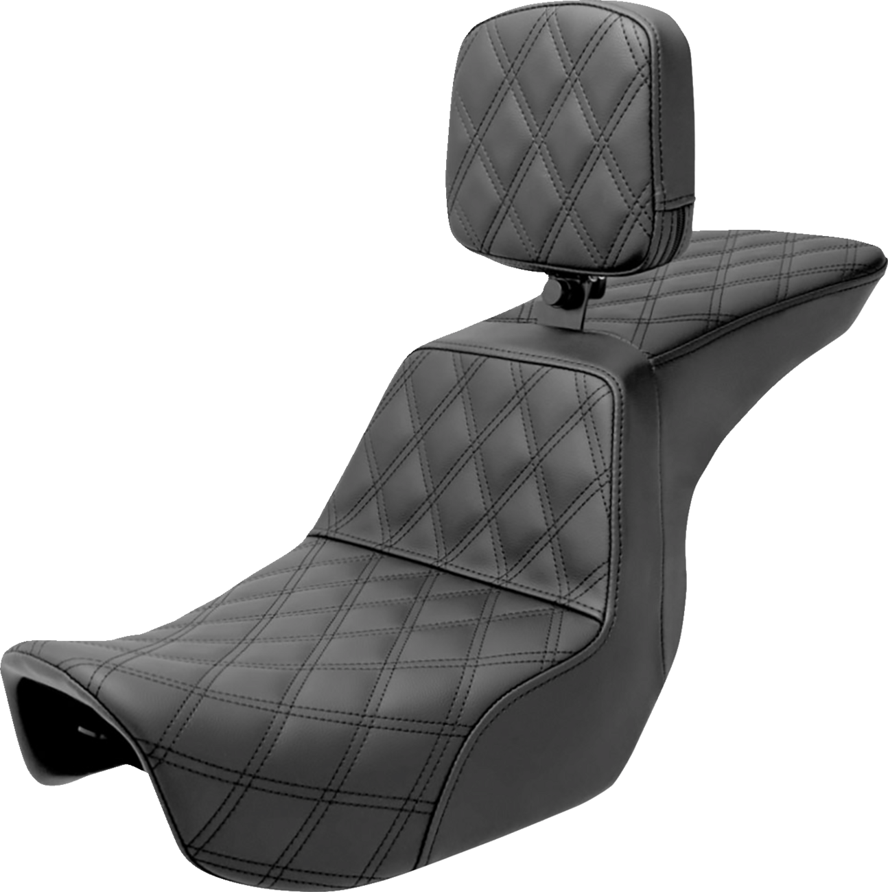 Saddlemen Tour Step Up Gel Seat & Backrest fits 2006-17 Harley Dyna 806-04-195BR