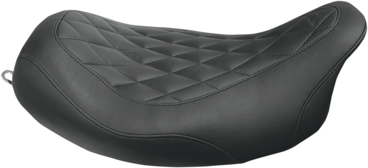Mustang Wide Tripper Diamond Solo Seat fits 2008-2024 Harley Touring 76694