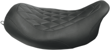 Mustang Wide Tripper Diamond Solo Seat fits 2008-2025 Harley Touring 76694