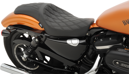 Drag Specialties Predator Black Diamond Stitch Seat 2010-2022 Harley Sportster