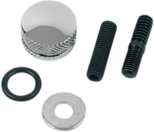 Drag Specialties Chrome Knurled 1/4"-28 stud 1/4"-20 Seat Mount Kit for Harley