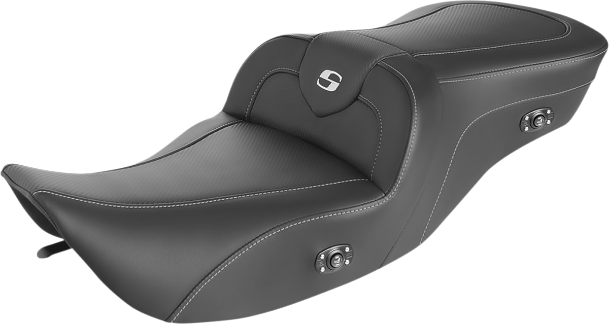 Saddlemen Heated Roadsofa Carbon Fiber Seat 1997- 2007 Harley Road King Street