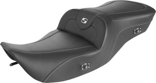 Saddlemen Heated Roadsofa Carbon Fiber Seat 1997- 2007 Harley Road King Street