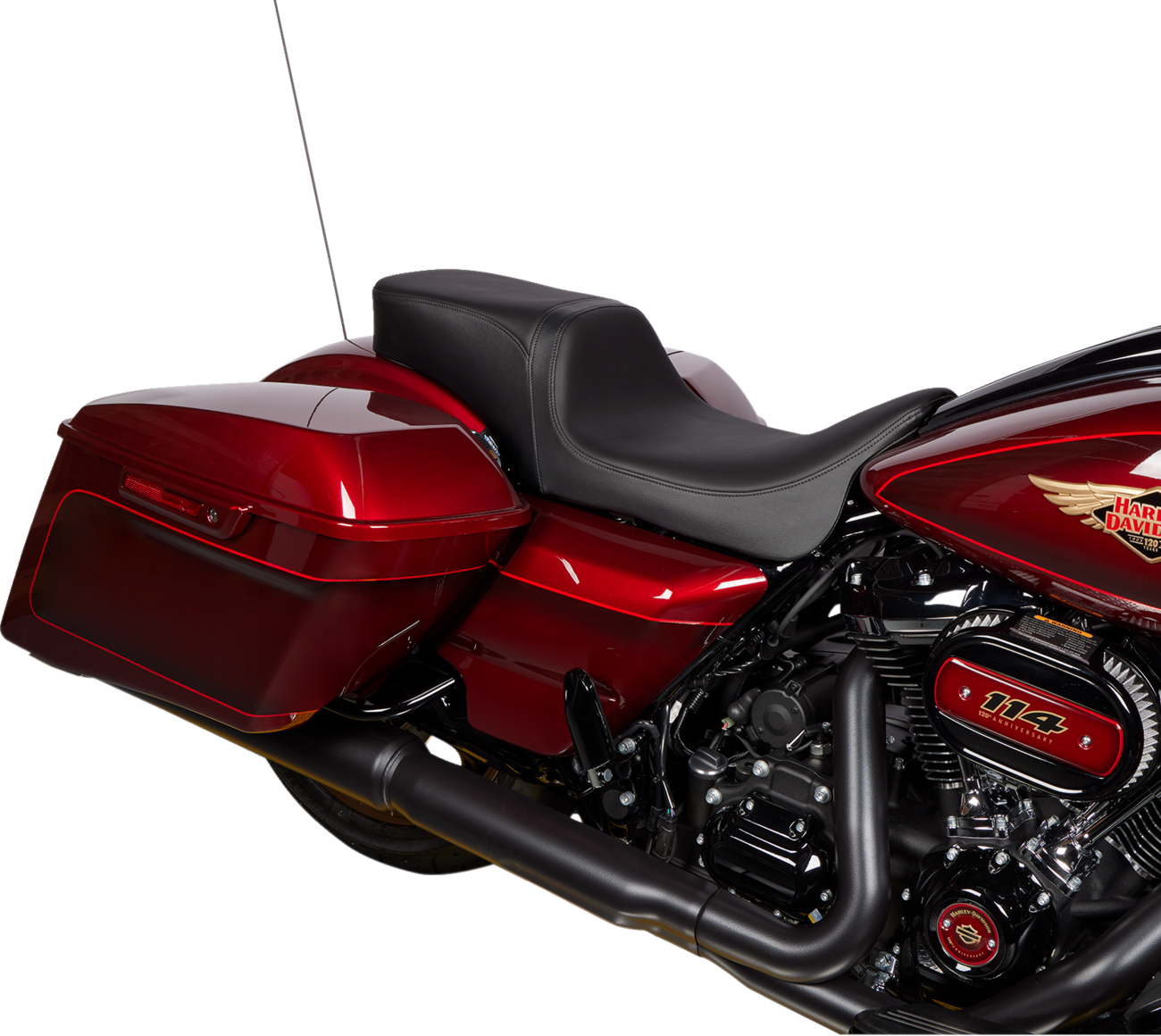 Drag Specialties Predator Solar Leather Seat fits 2008-2024 Harley Touring FLHX