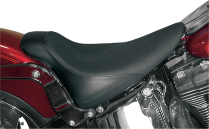 Danny Gray Black Buttcrack Leather Solo Seat fits 1984-1999 Harley Softail FLSTN