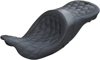 Danny Gray Black Airhawk Longhaul Seat 2008-2024 Harley Touring Bagger Models