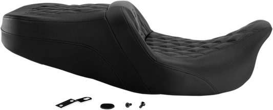 Saddlemen Roadsofa Lattice Stitch Gel Seat for 2008-2024 Harley Touring Models