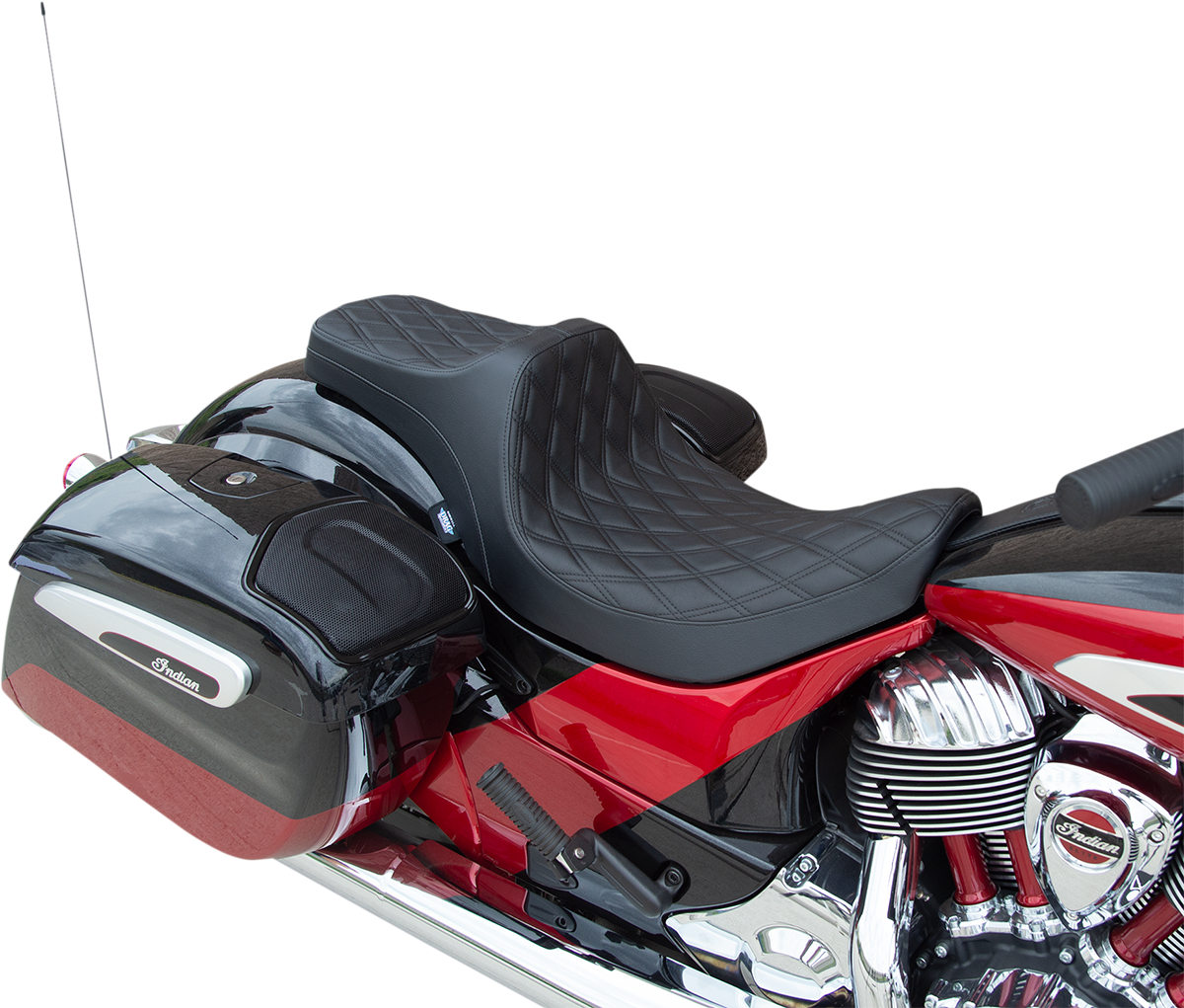 Drag Specialties Predator III Double Diamond Seat fits 2014-22 Indian Chieftain