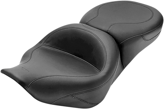 Mustang Vintage Wide 2-Up Motorcycle Seat 1997-2007 Harley Road King Street Glide