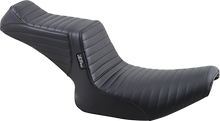Le Pera Tailwhip Pleated Black 2-Up Seat 1982-1994 Harley FXRC FXRS FXR FXRDG