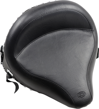 Mustang Wide Vintage Studded Solo Seat for 1984-1999 Harley Softail Models 75506