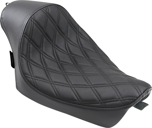 Drag Specialties Black Diamond Stitch Cafe Solo Seat 2010-2022 Harley Sportster