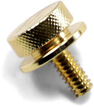 Saddlemen Gold 1/4"-20 Rear Motorcycle Seat to Fender Mounting Knob for Harley